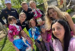 Bucurie adusă de polițiști unor familii în preajma sărbătorilor pascale - FOTO