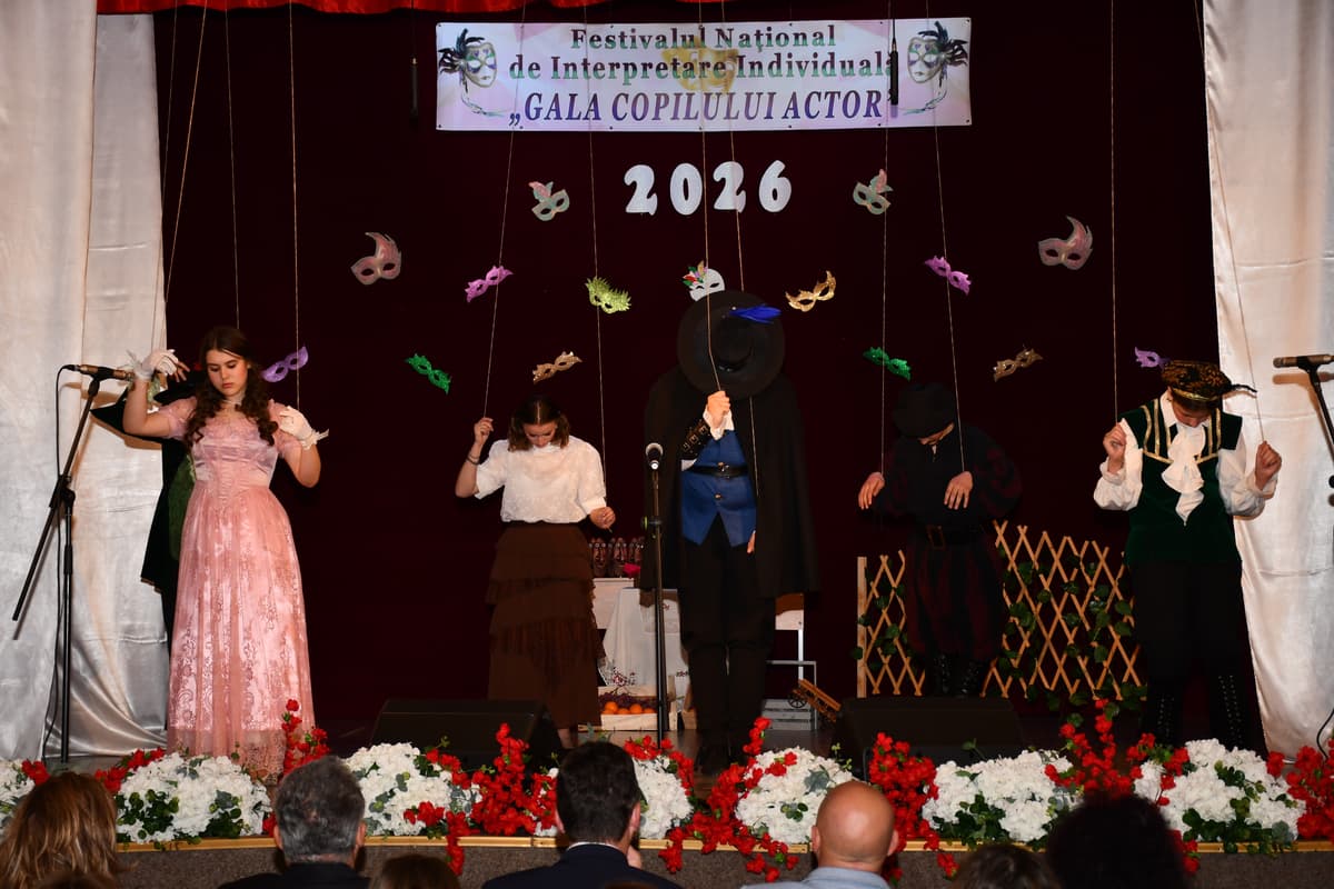 Festivalul Național Gala Copilului Actor a transformat Dorohoiul într-o scenă a excelenței artistice