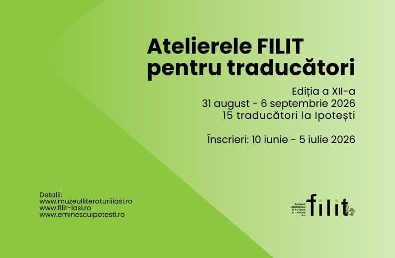 Atelierele FILIT pentru traducători de literatură română, ediția a XII-a
