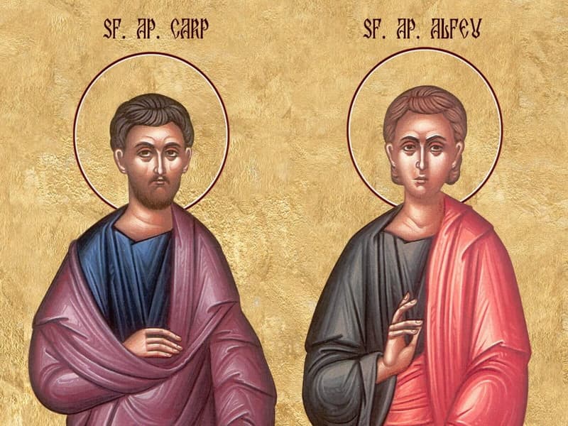 SINAXAR – 26 Mai – Sf. Ap. Carp şi Alfeu; Sf. Mc. Averchie şi Elena