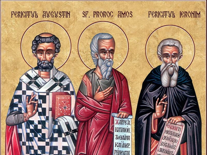SINAXAR – 15 Iunie – Sf. Proroc Amos; Fericiţii Augustin şi Ieronim