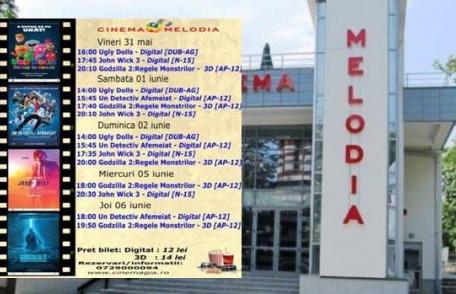 Vezi ce filme vor rula la Cinema „MELODIA” Dorohoi, în săptămâna 31 mai – 6 iunie – FOTO