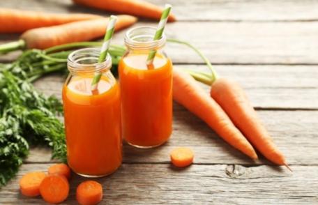Beneficiile consumului de suc de morcovi