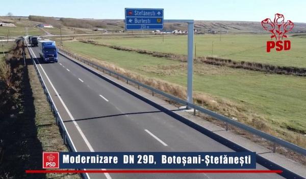 Modernizare DN29D, Botosani - Stefanesti