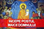 incepe postul