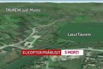 elicopter prăbuşit în lacul din localitatea Tăureni