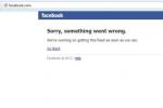 Facebook inaccesibil