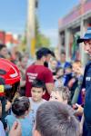 Întâlnire interactivă a pompierilor botoșăneni cu 40 de copii înscriși la Tabăra de zi organizată de Parohia „Sfântul Gheorghe” Săveni - FOTO
