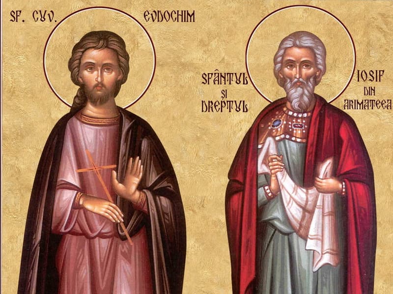 SINAXAR – 31 Iulie – Sfântul şi Dreptul Evdochim; Sfântul şi Dreptul Iosif din Arimateea