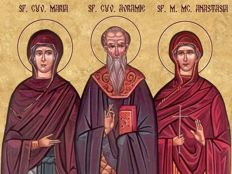 SINAXAR – 29 Octombrie – Sf. Cuv. Mc. Anastasia Romana; Sf. Cuv. Avramie şi Maria, nepoata sa