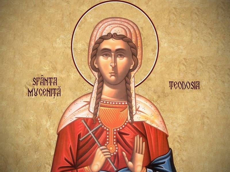 SINAXAR – 29 Mai – Sfânta Muceniță Teodosia Fecioara; Cuviosul Mucenic Olivian