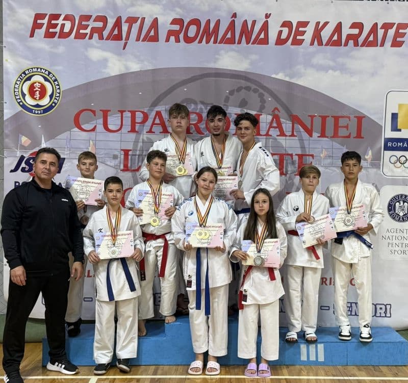 Rezultate remarcabile pentru CSS Botoșani și ACS TENSHI Botoșani la Cupa României Karate JSKA