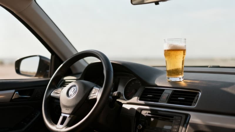 Ordonanță de reținere pentru un șofer depistat sub influența alcoolului