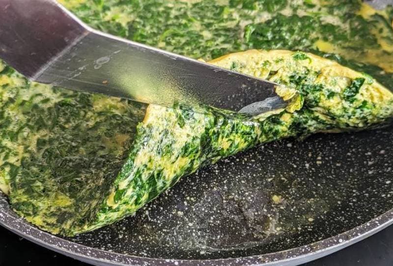 Omletă cu spanac