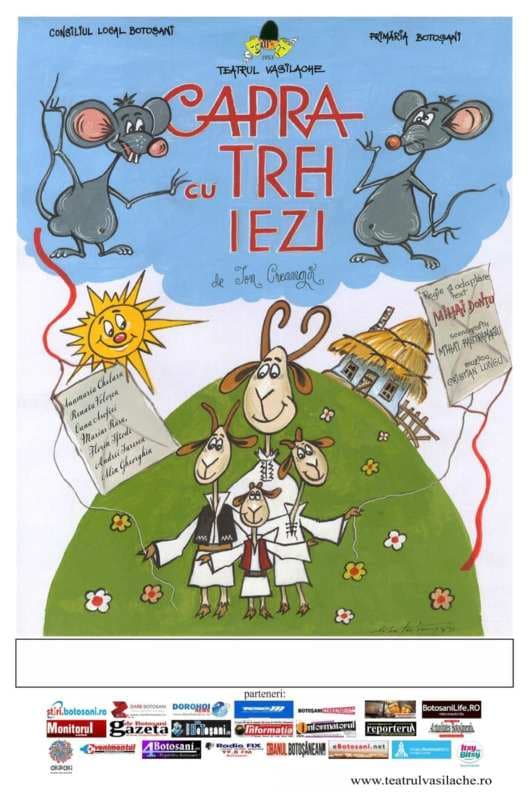 Teatrul „Vasilache” vă invită la spectacolul „Capra cu trei iezi”