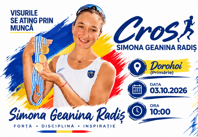 Două zile dedicate mișcării în județul Botoșani. Crosul Simona Radiș (Dorohoi) și Festivalul Sportului „Sportul se joacă” (Bucecea)