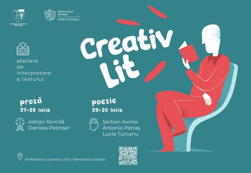 Ateliere de interpretare a textului CreativLit, organizate de Memorialul Ipotești