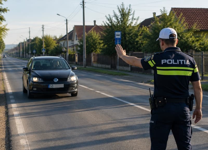 Șofer în vârstă de 77 de ani scos din trafic de polițiști