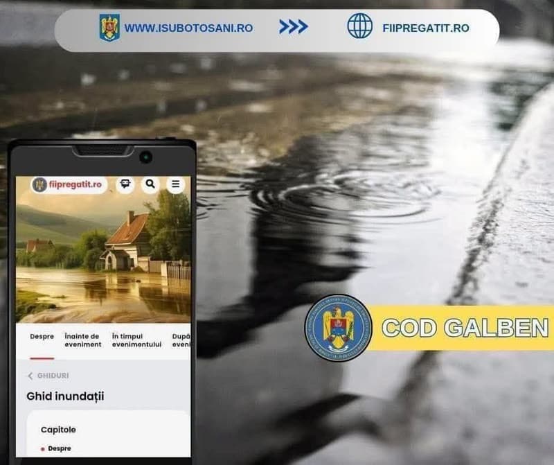 Meteorologii au emis un COD GALBEN de instabilitate atmosferică