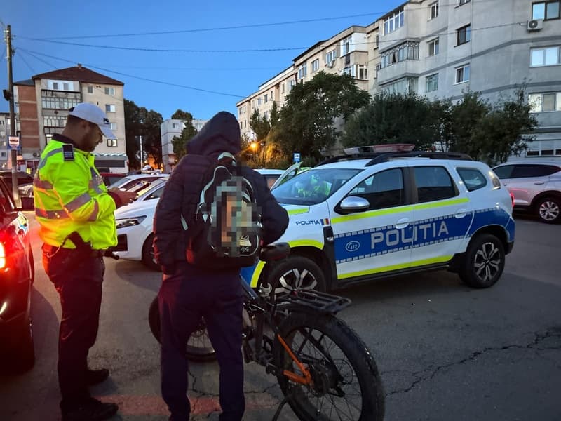 Biciclist depistat băut în trafic și sancționat cu 1300 lei