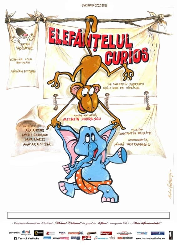 La Teatrul Vasilache poposește Dodo, Elefănțelul curios!