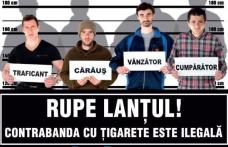 „În multe sate și comune din județul Botoșani, comercializarea produselor ilegale ajunge și la 90% „Rupe lanțul! Contrabanda cu țigarete este ilegală!