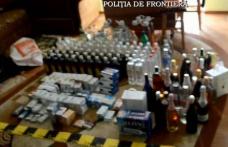 Depozit de bunuri de contrabandă, depistat şi percheziţionat de poliţiştii de frontieră