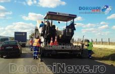 Start asfaltare! Au început lucrările pe Drumul Național 29B Dorohoi-Botoșani - FOTO 