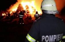 Incendiu la un depozit de cereale. Aproape 1.000 de kilograme de semințe de floarea soarelui,  s-au facut scrum!