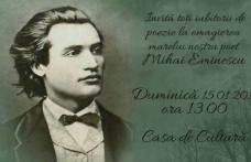 Spectacol gratuit la Casa Municipală de Cultură Dorohoi - Să-l sărbătorim pe Poetul „inimilor noastre”