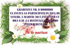 Grădiniţa cu PP Nr. 8 Dorohoi vă invită la Festivalul-Concurs Interjudeţean „FIR DE MĂRȚIȘOR”