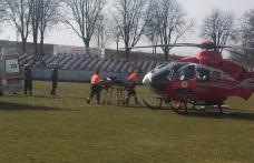 Bărbat din Dorohoi aflat în stare gravă preluat de urgență de un elicopter SMURD – FOTO