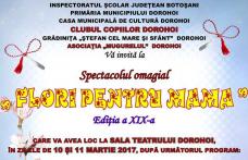 Clubul Copiilor Dorohoi: Concert omagial „Flori pentru mama”, ediția a XIX-a. Vezi programul!