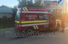 Intervenție a pompierilor pe strada Oborul Nou pentru scoaterea unui bărbat din Pârâul Dorohoi - FOTO