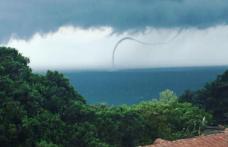 Fenomen spectaculos: O trombă s-a format în Marea Neagră