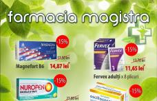 Farmaciile Magistra: Campanie de reduceri și oferte la mai multe produse. Vezi detalii!