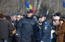 Manifestări de protest sub protecția jandarmilor