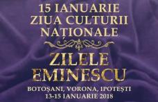 ZILELE EMINESCU ediţia a XLIX-a - Premiul Național de Poezie „Mihai Eminescu” ediția a XXVI-a - Programul manifestărilor!