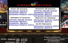 Vezi ce filme vor rula la Cinema „MELODIA” Dorohoi, în săptămâna 25 ianuarie 1 februarie – FOTO