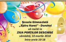 Școala Gimnazială „Spiru Haret” Dorohoi organizează ziua porților deschise. Vezi detalii!