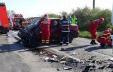 ACCIDENT GRAV! Un șofer de 19 de ani din Dorohoi, a intrat pe contrasens și a lovit în plin o maşină care circula regulamentar