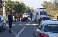 Accident pe drumul Botoșani-Săveni! Biciclist rănit grav după ce a intrat direct în fața unui autoturism - FOTO