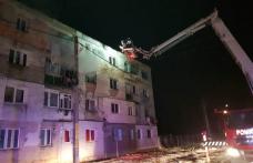 Incendiu puternic într-o garsonieră din Bucecea! 32 de persoane evacuate de pompieri - FOTO