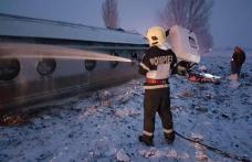 Accident! O cisternă a unei firme din Dorohoi încărcată cu benzină și motorină s-a răsturnat în județul Bacău - FOTO