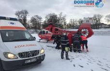 Tânăr, victimă a unei agresiuni, preluat de la Dorohoi de elicopterul SMURD - FOTO