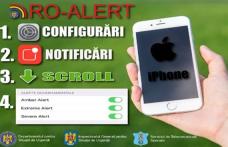 Posesorii de iPhone vor putea în curând primi şi ei mesajele de avertizare RO-ALERT