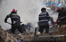 Incendiu la Dumeni! Pompierii dorohoieni au intervenit pentru stingere - FOTO