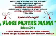 Clubul Copiilor Dorohoi: Concert omagial „Flori pentru mama”, ediția a XXI-a. Vezi programul!