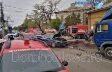 Grav accident într-o intersecție din Botoșani! Mai multe persoane au ajuns la spital - FOTO