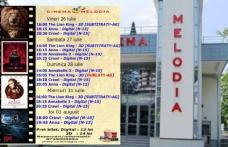 Vezi ce filme vor rula la Cinema „MELODIA” Dorohoi, în săptămâna 26 iulie – 1 august – FOTO